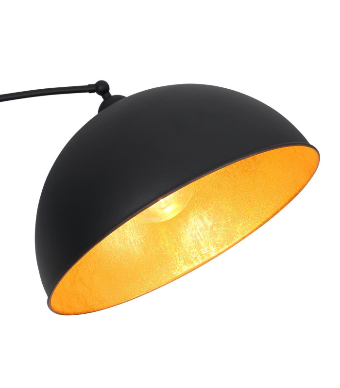 Gottfried Arc Floor Lamp Matt Black 1x E27-3