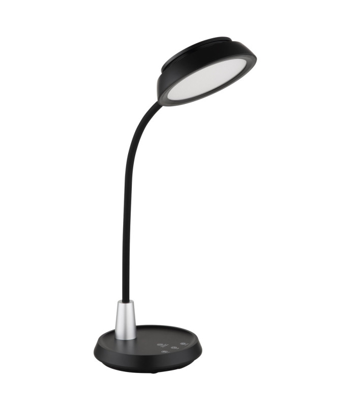 Kirk Integrated LED Desk Task Lamp Matt Black 3000-4000-6500K-2