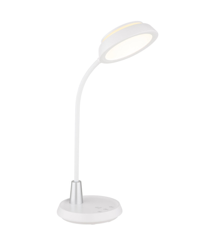 Kirk Integrated LED Desk Task Lamp Matt White 3000-4000-6000K-1