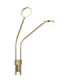 Silvio Integrated LED Multi Arm Floor Lamp Matt Brass Colour 2700-3350-4000K-4