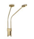 Silvio Integrated LED Multi Arm Floor Lamp Matt Brass Colour 2700-3350-4000K-5