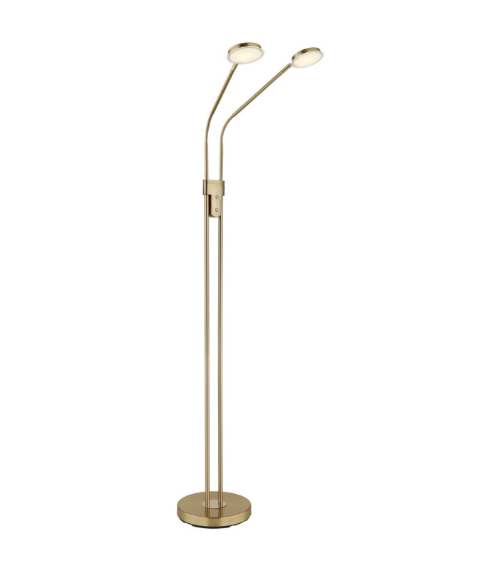 Silvio Integrated LED Multi Arm Floor Lamp Matt Brass Colour 2700-3350-4000K-15