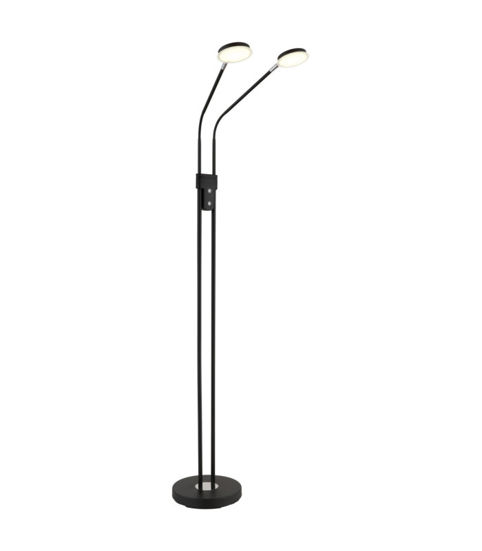 Silvio Integrated LED Multi Arm Floor Lamp Matt Black 2700-3350-4000K-1