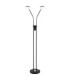 Silvio Integrated LED Multi Arm Floor Lamp Matt Black 2700-3350-4000K-3