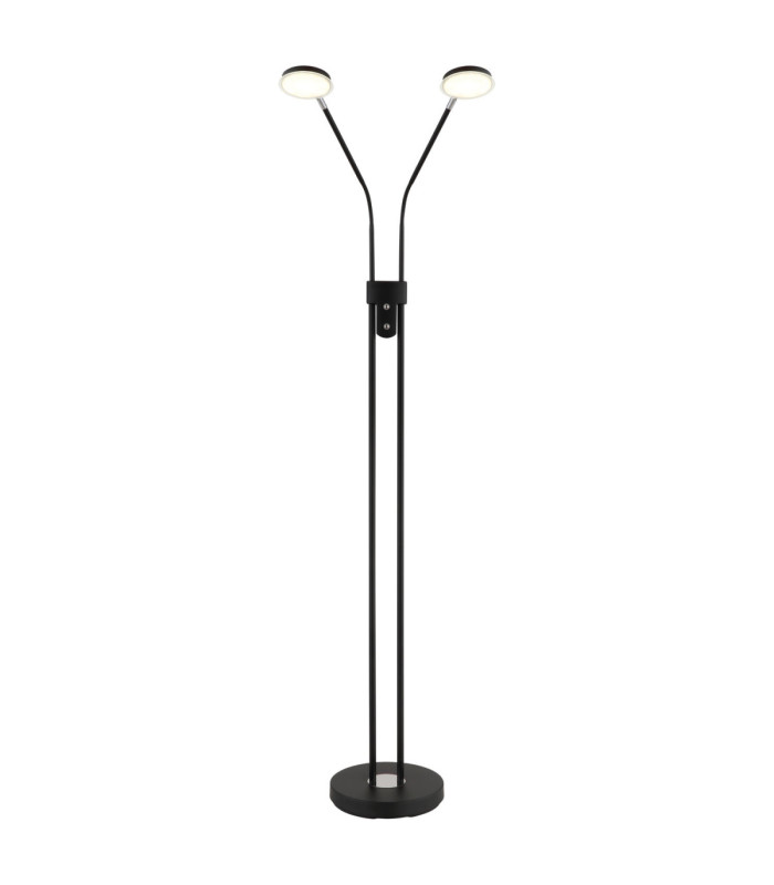 Silvio Integrated LED Multi Arm Floor Lamp Matt Black 2700-3350-4000K-3