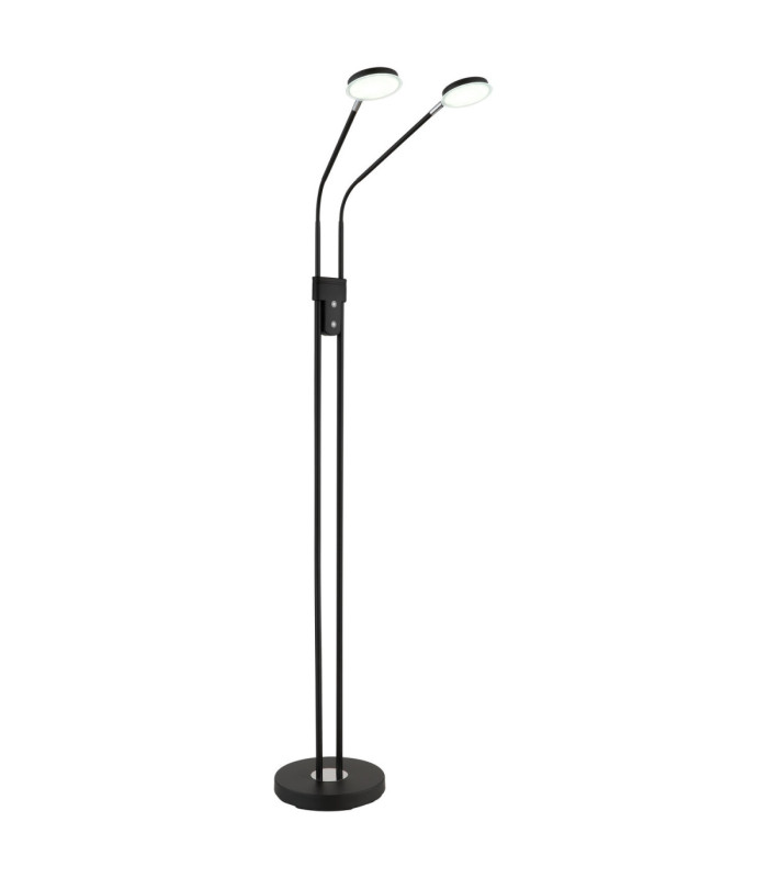 Silvio Integrated LED Multi Arm Floor Lamp Matt Black 2700-3350-4000K-7