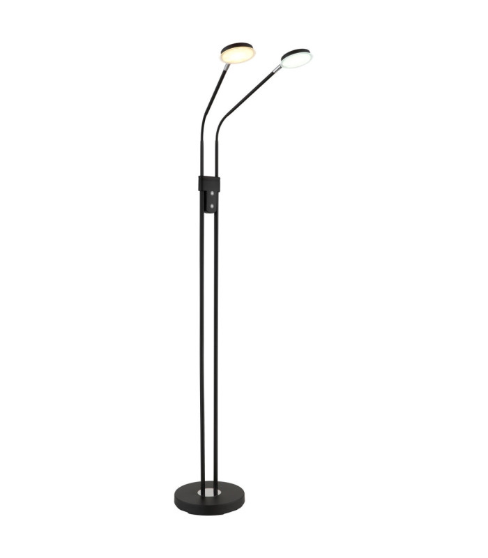 Silvio Integrated LED Multi Arm Floor Lamp Matt Black 2700-3350-4000K-9