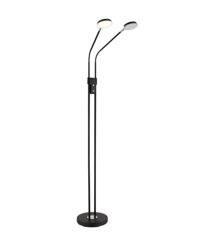 Silvio Integrated LED Multi Arm Floor Lamp Matt Black 2700-3350-4000K-10