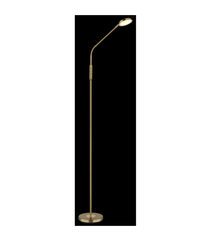Silvio Integrated LED Task Floor Lamp Matt Brass Colour 2700-3350-4000K-5