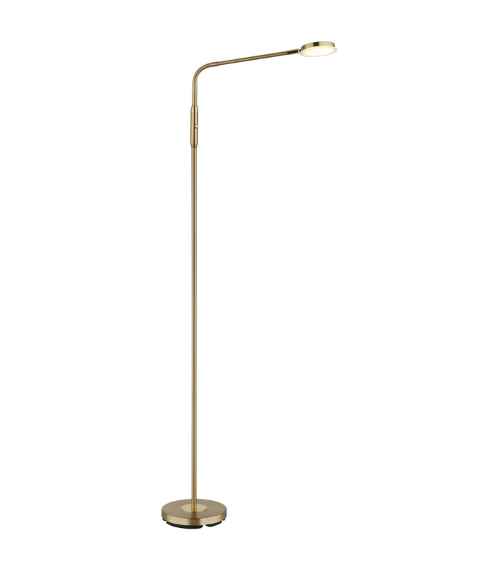 Silvio Integrated LED Task Floor Lamp Matt Brass Colour 2700-3350-4000K-9