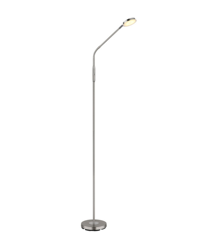 Silvio Integrated LED Task Floor Lamp Matt Nickel 2700-3350-4000K-6