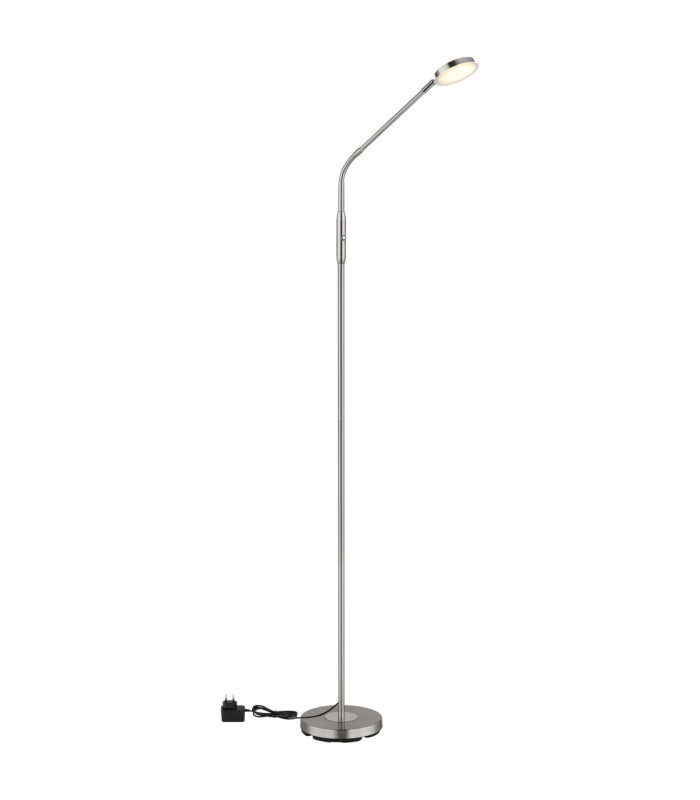 Silvio Integrated LED Task Floor Lamp Matt Nickel 2700-3350-4000K-8
