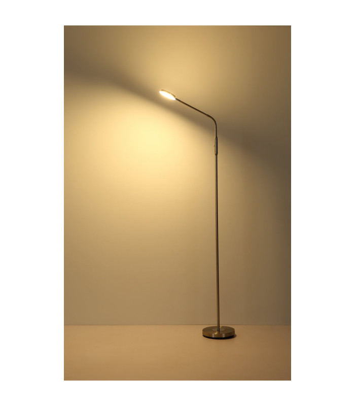 Silvio Integrated LED Task Floor Lamp Matt Nickel 2700-3350-4000K-10