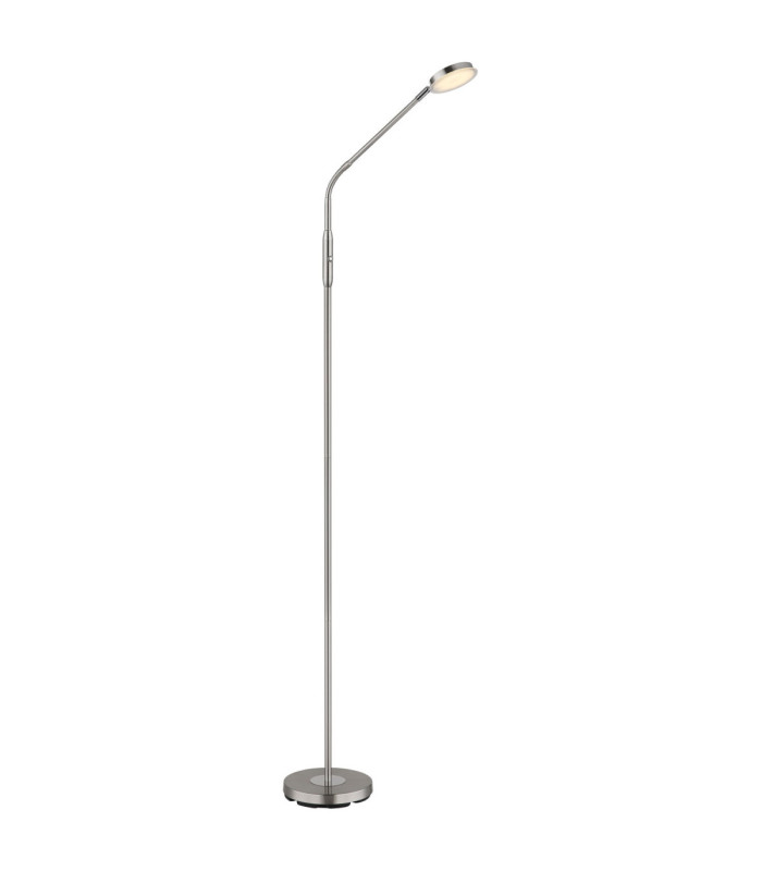 Silvio Integrated LED Task Floor Lamp Matt Nickel 2700-3350-4000K-12