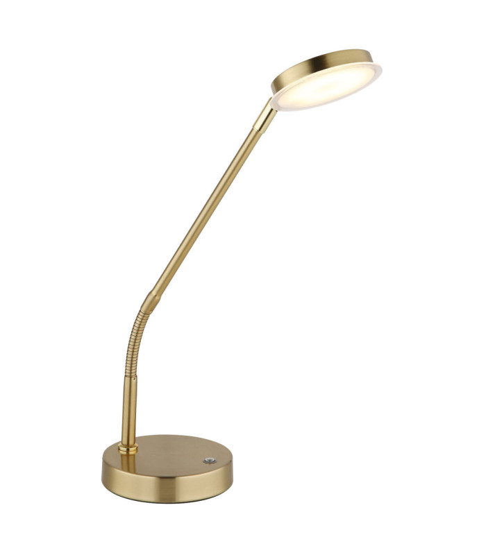 Silvio Integrated LED Desk Task Lamp Matt Brass Colour 2700-3350-4000K-1