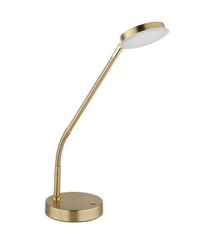 Silvio Integrated LED Desk Task Lamp Matt Brass Colour 2700-3350-4000K-2