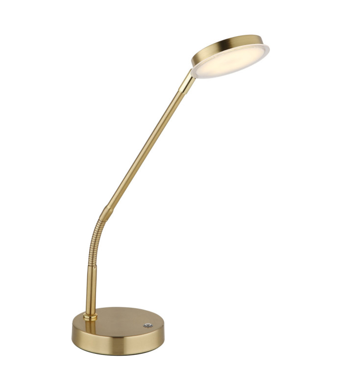 Silvio Integrated LED Desk Task Lamp Matt Brass Colour 2700-3350-4000K-9