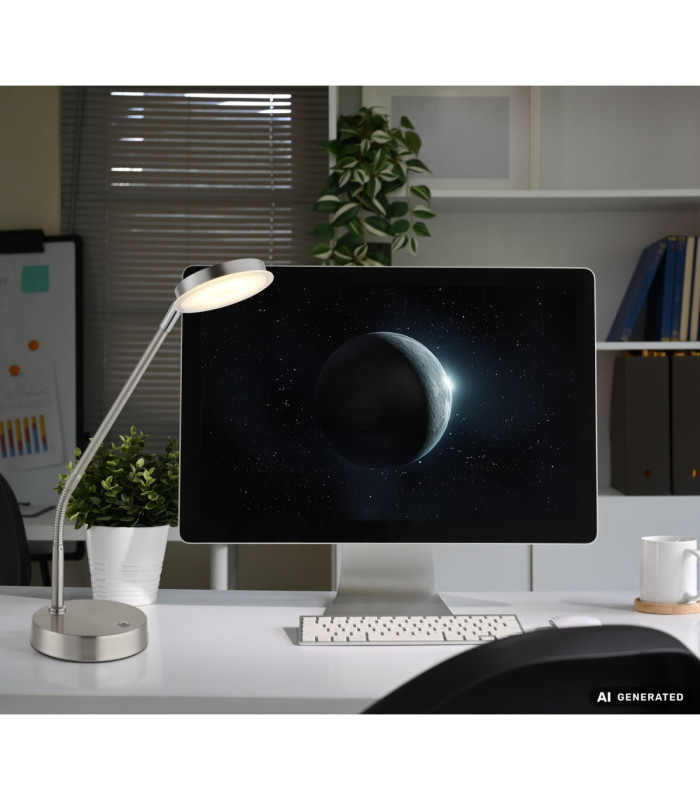Silvio Integrated LED Desk Task Lamp Matt Nickel 2700-3350-4000K-8