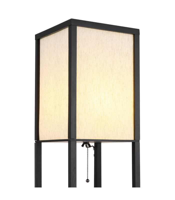 Tabitha Floor Lamp Matt Black 1x E27-4