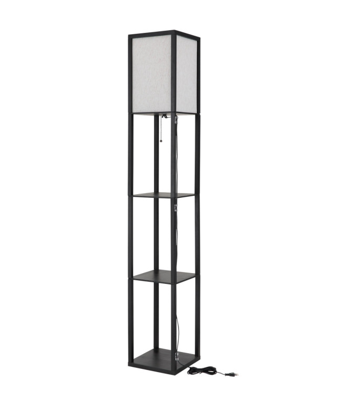 Tabitha Floor Lamp Matt Black 1x E27-5