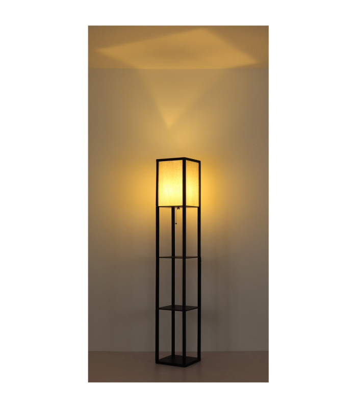 Tabitha Floor Lamp Matt Black 1x E27-6
