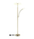 Tirana Integrated LED Mother & Child Lamp Matt Brass Colour 2700-4000-6000K-10