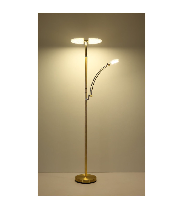 Tirana Integrated LED Mother & Child Lamp Matt Brass Colour 2700-4000-6000K-11