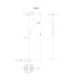 Tirana Integrated LED Mother & Child Lamp Matt Brass Colour 2700-4000-6000K-14