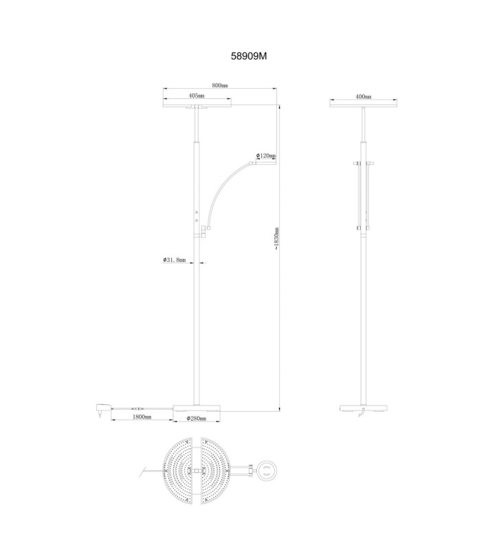 Tirana Integrated LED Mother & Child Lamp Matt Brass Colour 2700-4000-6000K-14