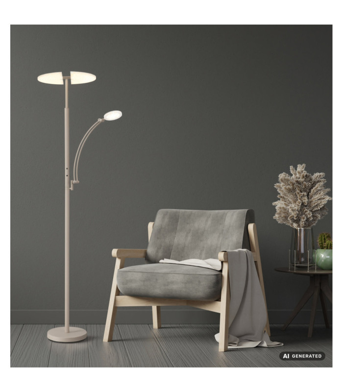 Tirana Integrated LED Mother & Child Lamp Matt Sand Colour 2700-4000-6000K-12