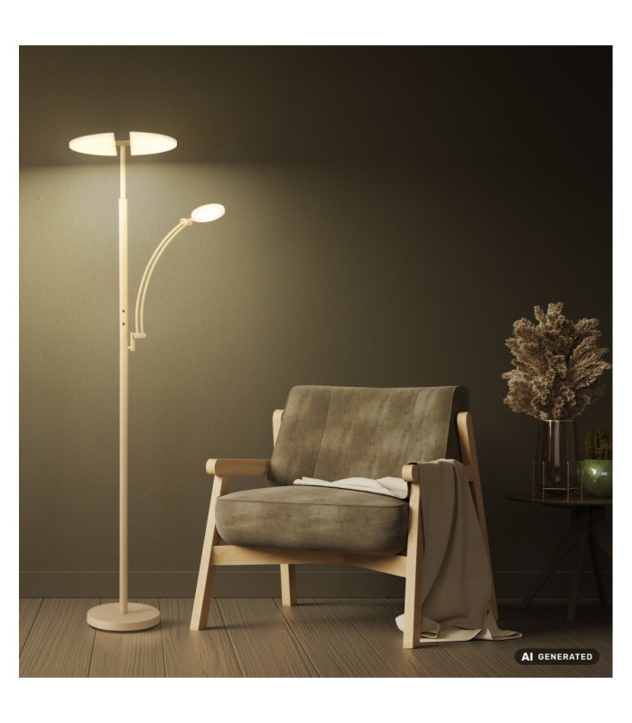 Tirana Integrated LED Mother & Child Lamp Matt Sand Colour 2700-4000-6000K-13