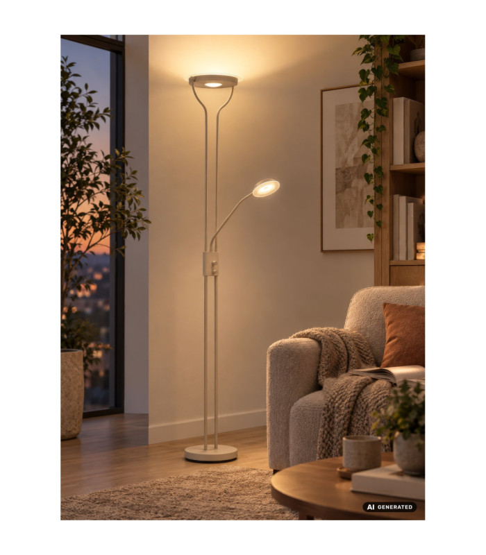 Briant Integrated LED Mother & Child Lamp Matt Sand Colour 3000K-10