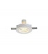 Round Stepped Recessed Spotlight, GU10, White Paintable Gypsum, Cut Out: D:103mm - 1
