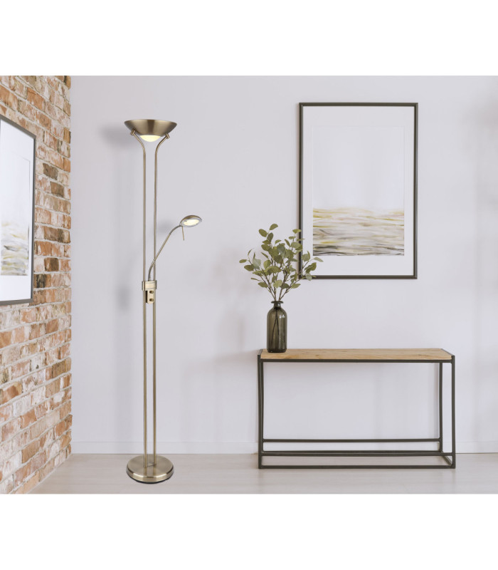Leonas Integrated LED Mother & Child Lamp Old Brass 3000K-10