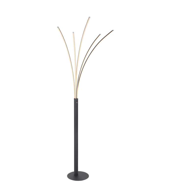 Bizzy Integrated LED Multi Arm Floor Lamp Matt Black 3000K-1