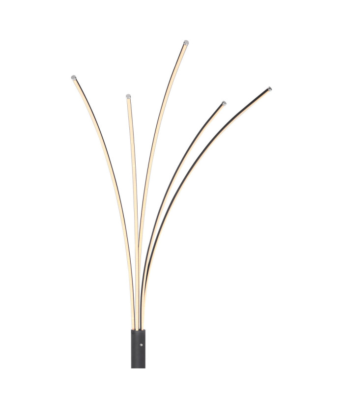 Bizzy Integrated LED Multi Arm Floor Lamp Matt Black 3000K-3