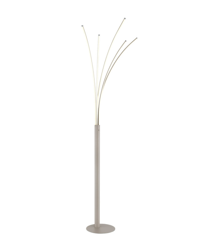 Bizzy Integrated LED Multi Arm Floor Lamp Matt Sand Colour 3000K-1