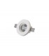 Round Stepped Recessed Spotlight, GU10, White Paintable Gypsum, Cut Out: D:103mm - 5