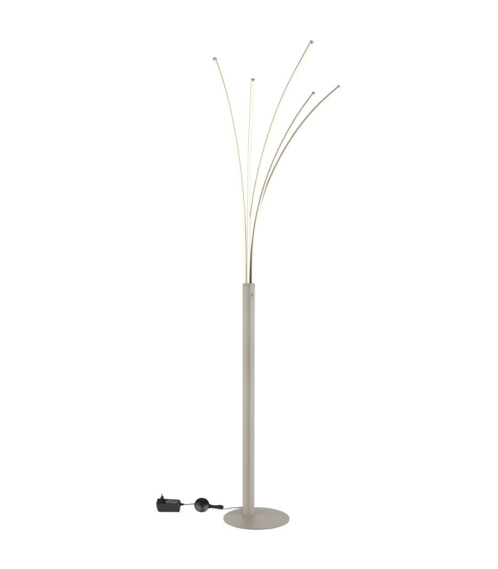 Bizzy Integrated LED Multi Arm Floor Lamp Matt Sand Colour 3000K-4
