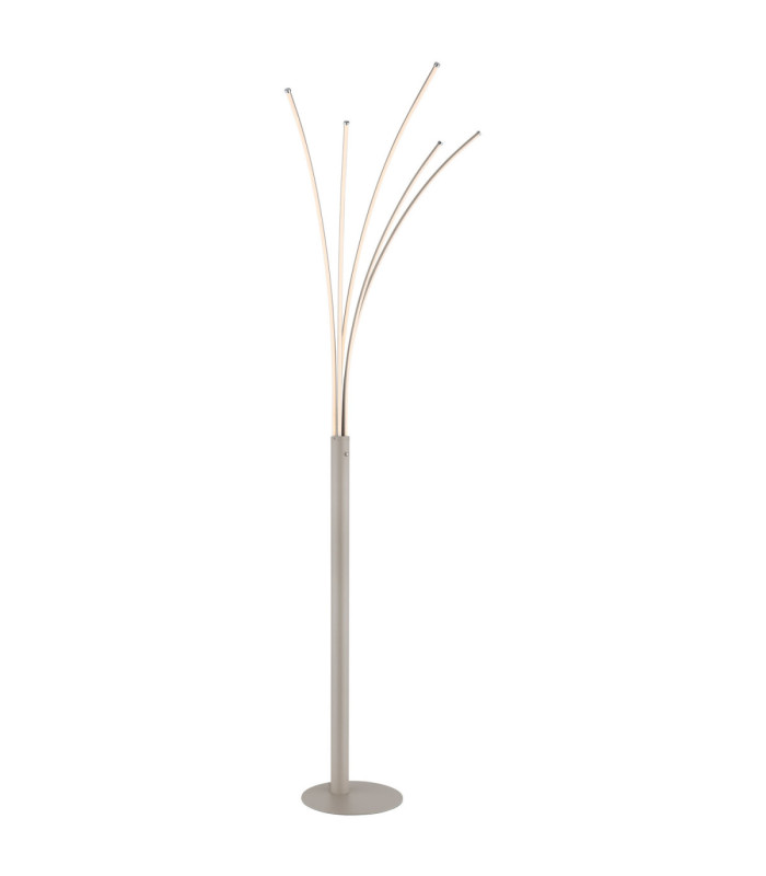 Bizzy Integrated LED Multi Arm Floor Lamp Matt Sand Colour 3000K-7