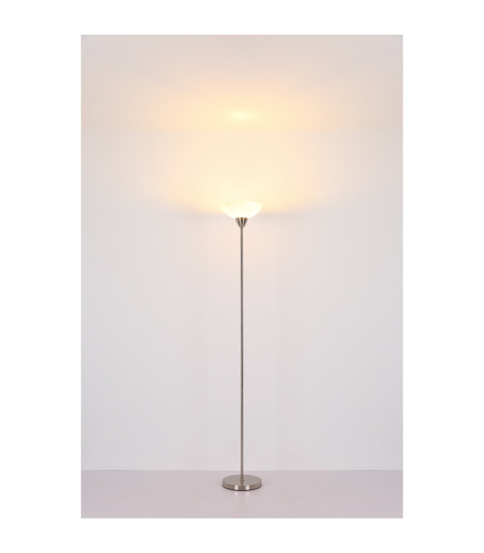 Lima Uplighter Floor Lamp Matt Nickel 1x E27-6