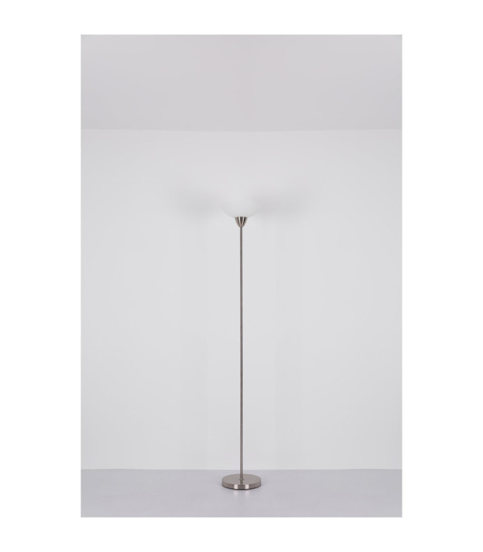 Lima Uplighter Floor Lamp Matt Nickel 1x E27-7