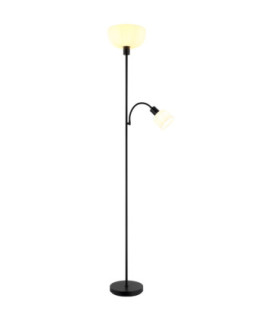 Hinton Mother & Child Lamp Matt Black 2x E27 E14-1