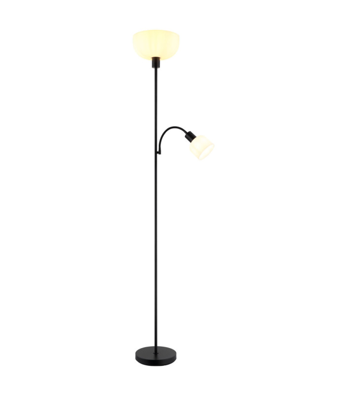 Hinton Mother & Child Lamp Matt Black 2x E27 E14-1