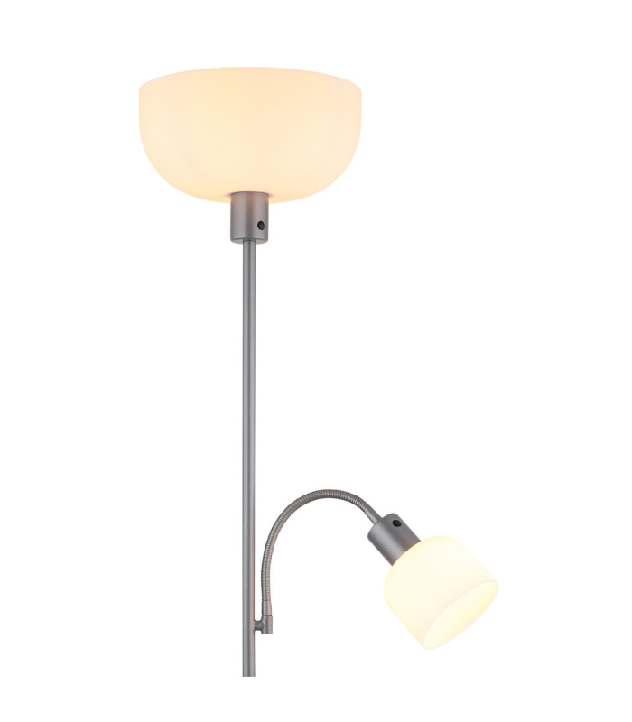 Hinton Mother & Child Lamp Matt Silver Colour  2x E27 E14-3