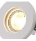 Round Stepped Recessed Spotlight, GU10, White Paintable Gypsum, Cut Out: D:103mm - 9