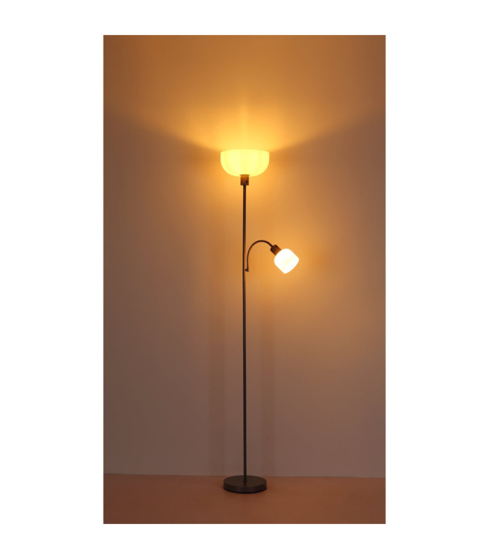Hinton Mother & Child Lamp Matt Silver Colour  2x E27 E14-7