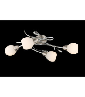 Lilly Multi Arm Semi Flush Ceiling Lamp Matt Nickel 4x E14-2
