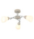 Paula Multi Arm Semi Flush Ceiling Lamp Matt Sand Colour  3x E14-1