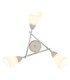 Paula Multi Arm Semi Flush Ceiling Lamp Matt Sand Colour  3x E14-3